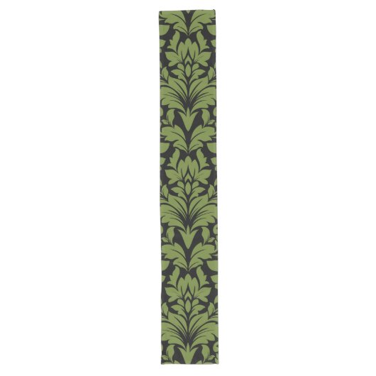 Damask Fabric Decorative Print Großer Tischläufer (Vorderseite)