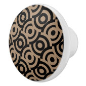 Damask Fabric Decorative Print Keramikknauf (Rechts)