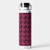 Damask Fabric Decorative Print Trinkflasche (Rückseite)