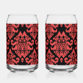Damask Fabric dekoriert Print Dosenglas (Links)