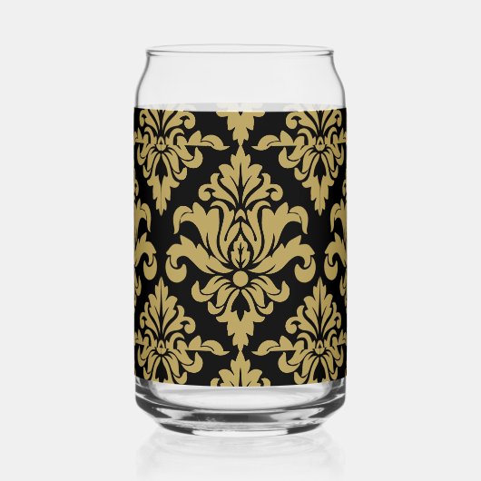 Damask Fabric dekoriert Print Dosenglas (Vorderseite)