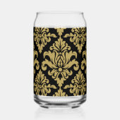 Damask Fabric dekoriert Print Dosenglas (Rückseite)