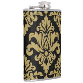 Damask Fabric dekoriert Print Flachmann (Rechts)