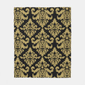 Damask Fabric dekoriert Print Fleecedecke (Vorderseite)