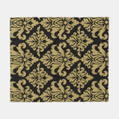 Damask Fabric dekoriert Print Fleecedecke (Vorderseite (Horizontal))