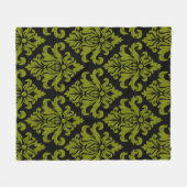 Damask Fabric dekoriert Print Fleecedecke (Vorderseite (Horizontal))