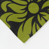 Damask Fabric dekoriert Print Fleecedecke (Ecke)
