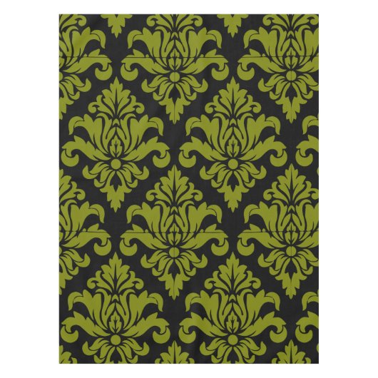 Damask Fabric dekoriert Print Tischdecke (Vorderseite)