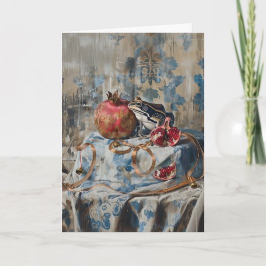 Damask - Falzgrüßkarte Karte (Vorderseite)