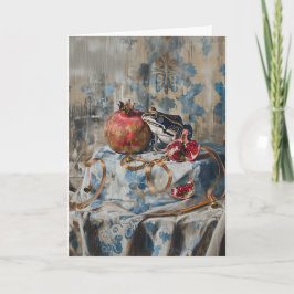 Damask - Falzgrüßkarte Karte