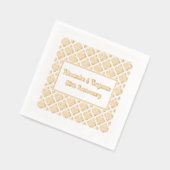 Damask Floral BG Jede Gelegenheit - 50 Jahre Servietten Mit Folie (Links)