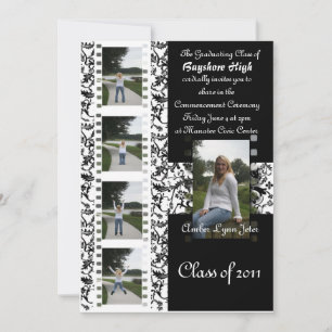 Damask floral film streifen grader laden- kundeniz einladung