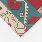 Damask Floral Geometric Colorful Patchwork Fleecedecke (Ecke)