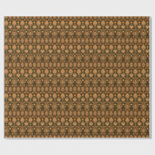 Damask Floral: Nahtloser Vintager Stil Geschenkpapier (Flach)