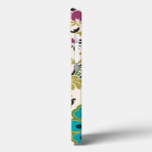 Damask Floral Patterns Plum Turquoise Case-Mate iPhone Hülle (Rückseite / Links)