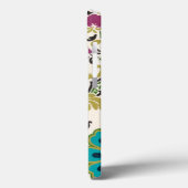 Damask Floral Patterns Plum Turquoise Case-Mate iPhone Hülle (Rückseite / Links)
