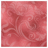 Damask Floral Shimmer Rose Rot ID461 Stoff (Muster)