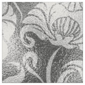 Damask Floral Shimmer Silver Gray ID461 Stoff (Nahaufnahme)
