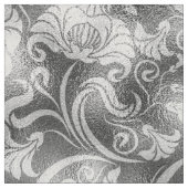 Damask Floral Shimmer Silver Gray ID461 Stoff (Muster)
