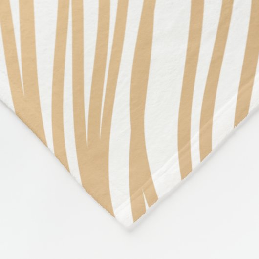 Damask florales Gold Fleece Blanket (Ecke)