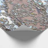 Damask Fly Dance Geschenkpapier (Ecke)