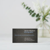 Damask Fotografie Business Card mit QR Code Visitenkarte (Stehend Vorderseite)