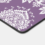Damask French Lilac Basic Color Complementierung Schreibtischunterlage (Ecke)