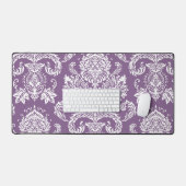 Damask French Lilac Basic Color Complementierung Schreibtischunterlage (Tastatur & Maus)