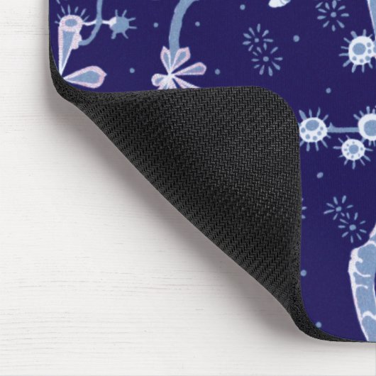 Damask Frost Blume Mousepad (Ecke)