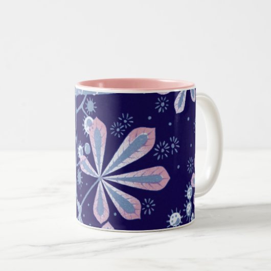 Damask Frost Blume Tasse (VorderseiteRechts)