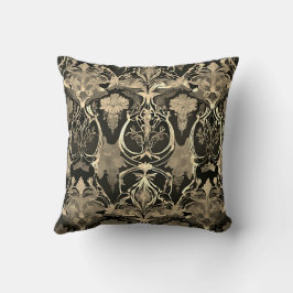 Damask Fusion: Viktorianisch trifft Cyberpunk Kissen