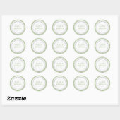 Damask Gastgeschenk Stickers (Blatt)