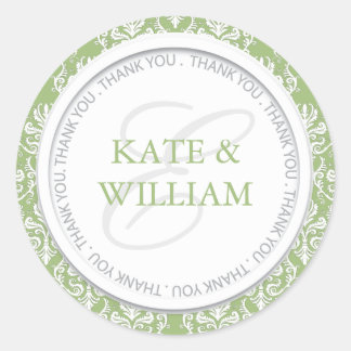 Damask Gastgeschenk Stickers