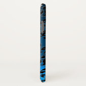 DAMASK GEM MONOGRAM blau Case-Mate iPhone Hülle (Hinten/Rechts)