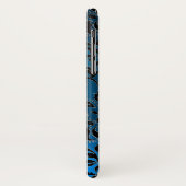 DAMASK GEM MONOGRAM blau Case-Mate iPhone Hülle (Hinten/Links)