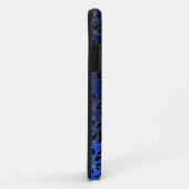 DAMASK GEM MONOGRAM blau dunkelblau Case-Mate iPhone Hülle (Hinten/Rechts)