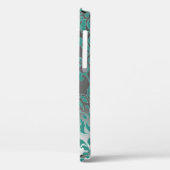 DAMASK GEM MONOGRAM blau weiß Case-Mate iPhone Hülle (Rückseite / Links)