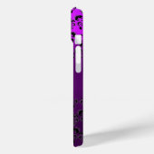 DAMASK GEM MONOGRAM Gelb lila Case-Mate iPhone Hülle (Rückseite / Links)