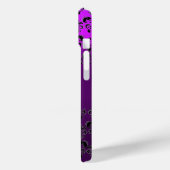 DAMASK GEM MONOGRAM Gelb lila Case-Mate iPhone Hülle (Rückseite / Links)