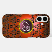 DAMASK GEM MONOGRAM lila Case-Mate iPhone Hülle (Rückseite (Horizontal))