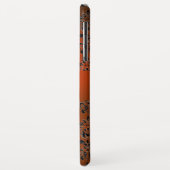 DAMASK GEM MONOGRAM Orange schwarz Case-Mate iPhone Hülle (Hinten/Links)