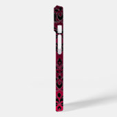 DAMASK GEM MONOGRAM rosa Case-Mate iPhone Hülle (Rückseite / Links)