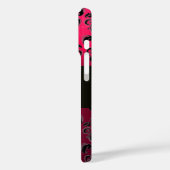 DAMASK GEM MONOGRAM Rosa Red Ruby Case-Mate iPhone Hülle (Rückseite / Links)