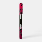 DAMASK GEM MONOGRAM Rosa Red Ruby iPhone 16 Hülle (Rechte Seite)