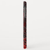 DAMASK GEM MONOGRAM Roter Bordeaux Case-Mate iPhone Hülle (Hinten/Links)