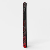 DAMASK GEM MONOGRAM Roter Bordeaux Case-Mate iPhone Hülle (Hinten/Links)