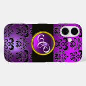 DAMASK GEM MONOGRAM Violet Lila Amethyst Case-Mate iPhone Hülle (Rückseite (Horizontal))