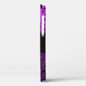 DAMASK GEM MONOGRAM Violet Lila Amethyst Case-Mate iPhone Hülle (Rückseite / Links)