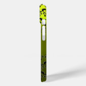 DAMASK GEM MONOGRAM Yellow Case-Mate iPhone Hülle (Rückseite / Links)