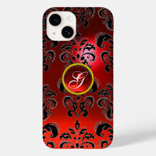 DAMASK GEM MONOGRAMM rot Case-Mate iPhone 14 Hülle
